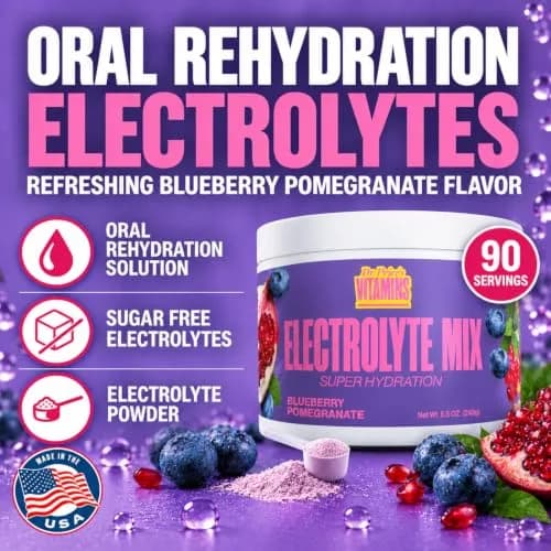 Dr. Price's Electrolytes Powder, Blueberry Pomegranate | Sugar Free Hydration Support (70-120 chars) thumbnail 2