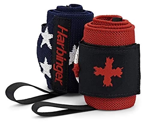 Harbinger Red Line 18-Inch Weightlifting Wrist Wraps (Pair) | Competition Grade Elastic for Maximum Stability thumbnail 1