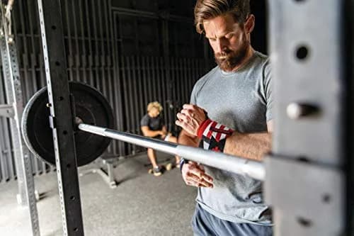Harbinger Red Line 18-Inch Weightlifting Wrist Wraps (Pair) | Competition Grade Elastic for Maximum Stability thumbnail 3