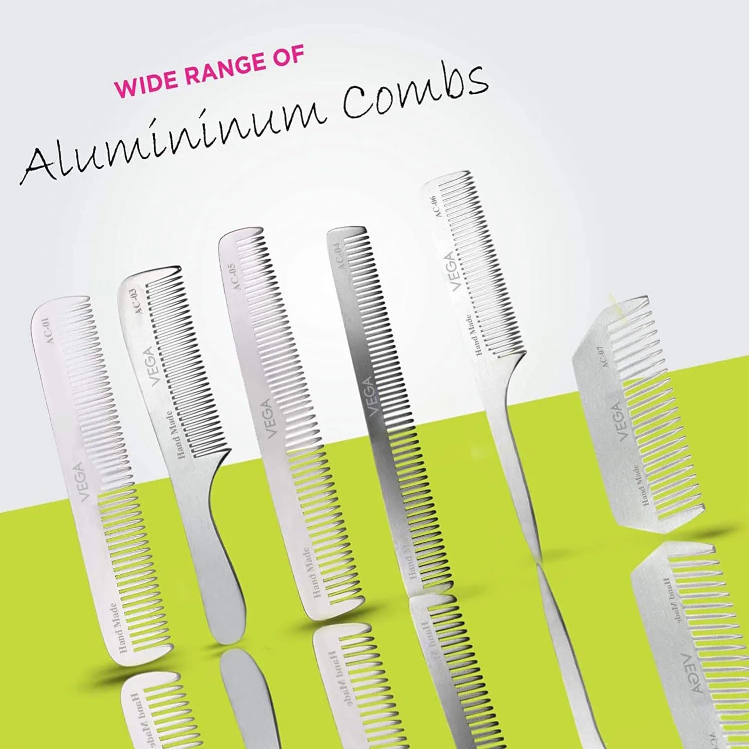 VEGA Pocket Comb | Strong, Light, Durable Metal Aluminum Hair Comb - view 7