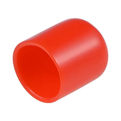 uxcell Rubber End Caps 18mm ID Vinyl Round Tube Thread Protectors Red | Furniture & Pipe End Cover thumbnail 1