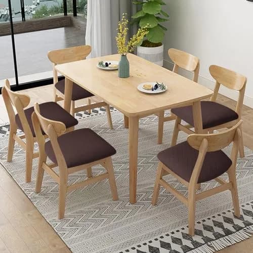 Fuloon Chocolate Dining Chair Seat Covers 4 Pack | Stretch Jacquard Fabric for Kitchen & Dining Chairs thumbnail 2