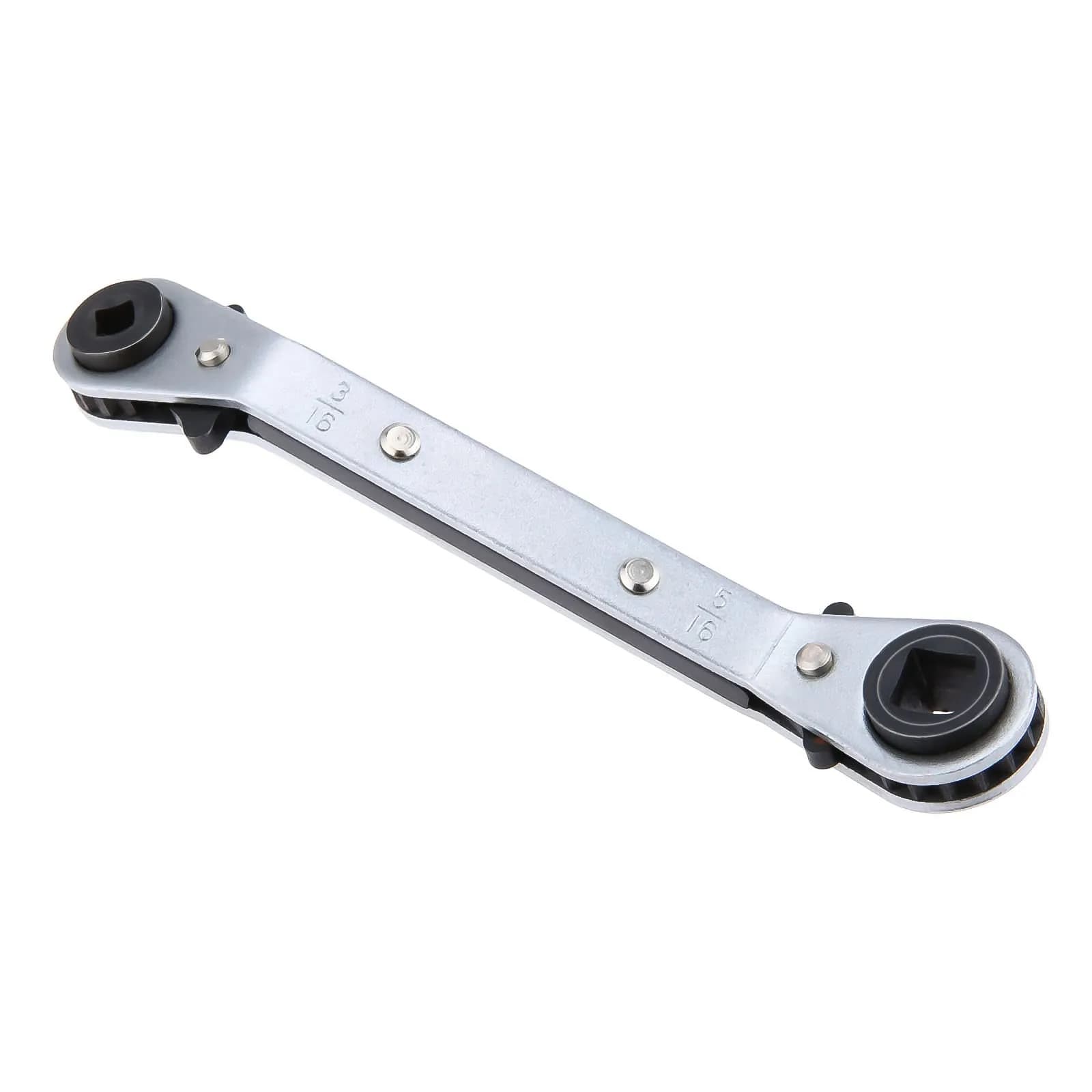 gohantee Refrigeration Ratchet Wrench 4 Sizes | Steel, 5.5 inch, Easy Reversal