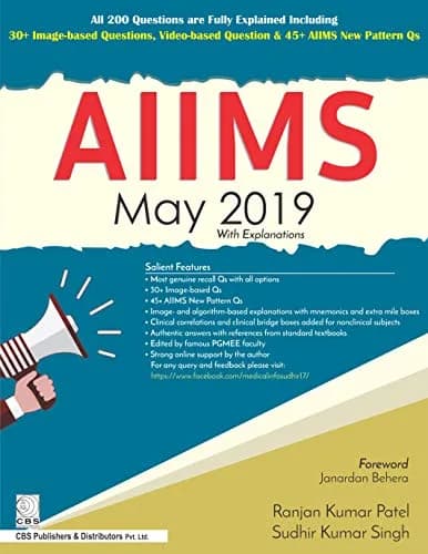 CBSPD Aiims May 2019 With Explanations Paperback Book | Medical Entrance Exam Prep thumbnail 1