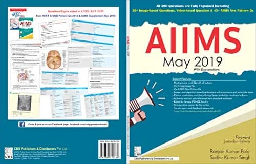 CBSPD Aiims May 2019 With Explanations Paperback Book | Medical Entrance Exam Prep thumbnail 2