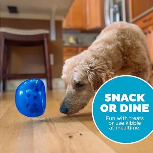 Outward Hound Lil' Snoop Interactive Treat Dispensing Dog Toy, Blue, 4" | Puzzle & Slow Feeder for Small & Medium Dogs thumbnail 5