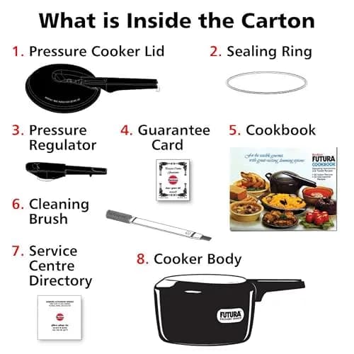 Hawkins Futura Pressure Cooker 2 Liter (67.6 Fl Oz) | Museum Displayed Design thumbnail 6