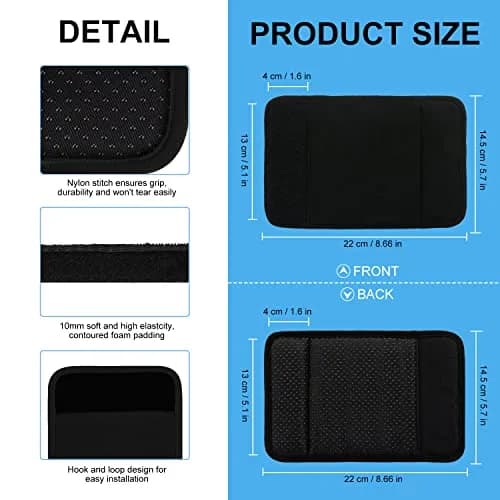 supregear Black 2 Pack Walker Grips with Contoured Foam Padding | Moisture Wicking Mobility Accessory thumbnail 3