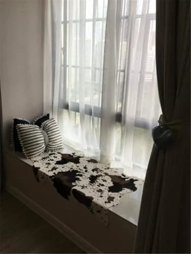 yingda1992 Cut Cow Print Rug 75cm x 110cm (2.5 x 3.6 ft) | Flat Woven Animal Print Carpet for Kids Room thumbnail 4