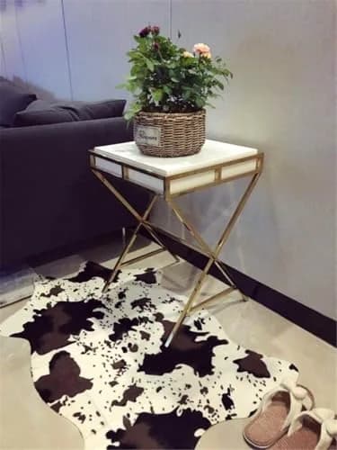 yingda1992 Cut Cow Print Rug 75cm x 110cm (2.5 x 3.6 ft) | Flat Woven Animal Print Carpet for Kids Room thumbnail 6