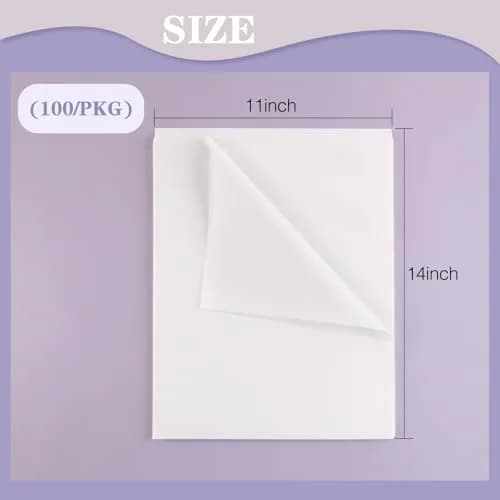 Lineco Unbuffered Acid-Free Interleaving Tissue 11" x14" | Archival, Translucent & Acid-Free for Art & Artifacts thumbnail 3