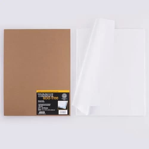 Lineco Buffered Acid-Free Interleaving Tissue 11"x14" (27.94cm x 35.56cm) | Archival Paper Extends Life of Pictures, Photographs, Artwork and Textiles thumbnail 2