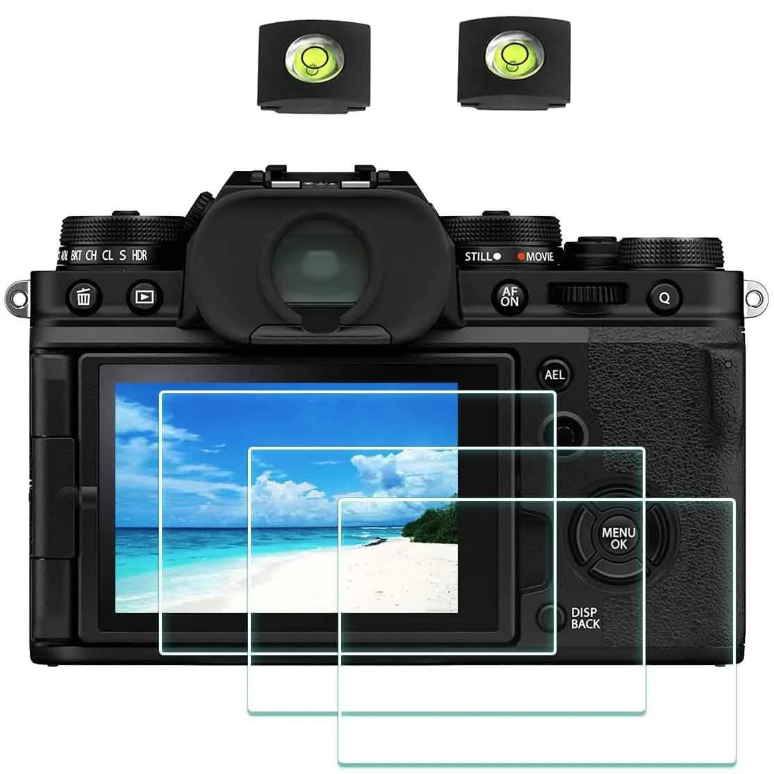 ULBTER Tempered Glass Screen Protector for Fujifilm X100VI/X-T4/X100V Cameras (3+2 Pack) | 9H Hardness, HD Clarity - main product image