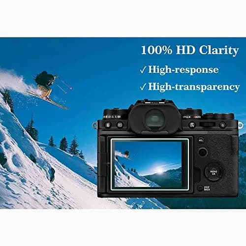 ULBTER Tempered Glass Screen Protector for Fujifilm X100VI/X-T4/X100V Cameras (3+2 Pack) | 9H Hardness, HD Clarity thumbnail 5