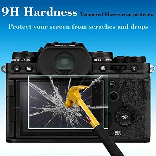 ULBTER Tempered Glass Screen Protector for Fujifilm X100VI/X-T4/X100V Cameras (3+2 Pack) | 9H Hardness, HD Clarity thumbnail 3