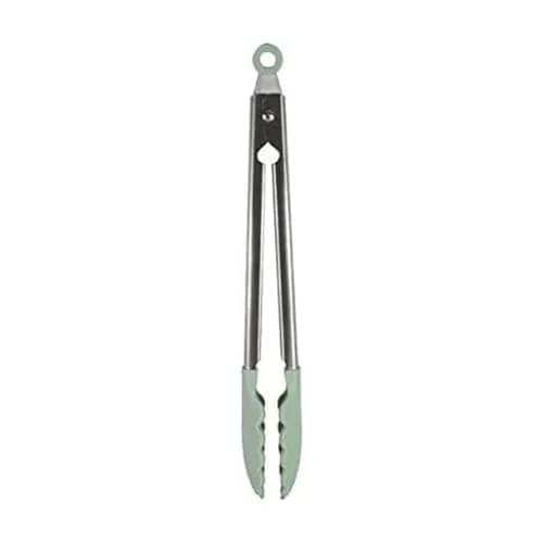KitchenAid Gourmet Silicone-Tipped Stainless Steel Tongs, 12 Inch, Pistachio | Heat Resistant & Dishwasher Safe thumbnail 1