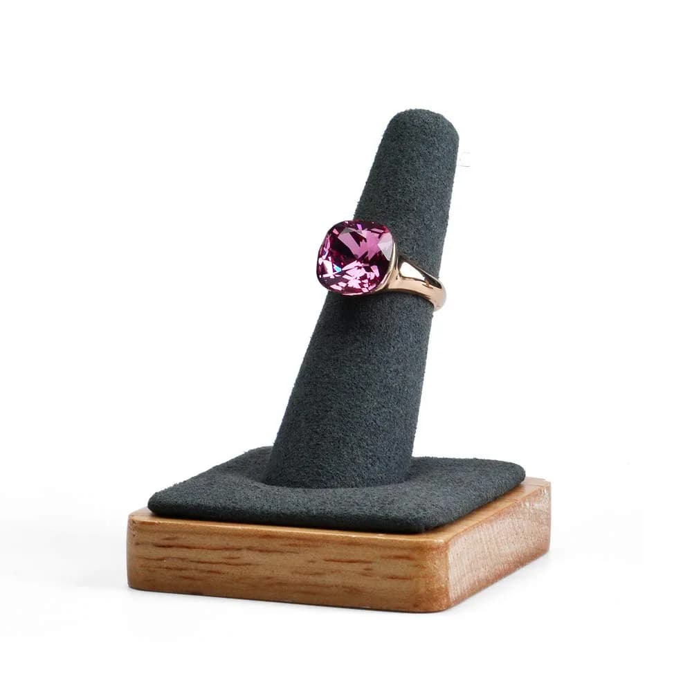 Oirlv Single Finger Wooden Ring Display Stand Jewelry Showcase Display | Elegant, Compact & Space-Saving (70-120 chars)