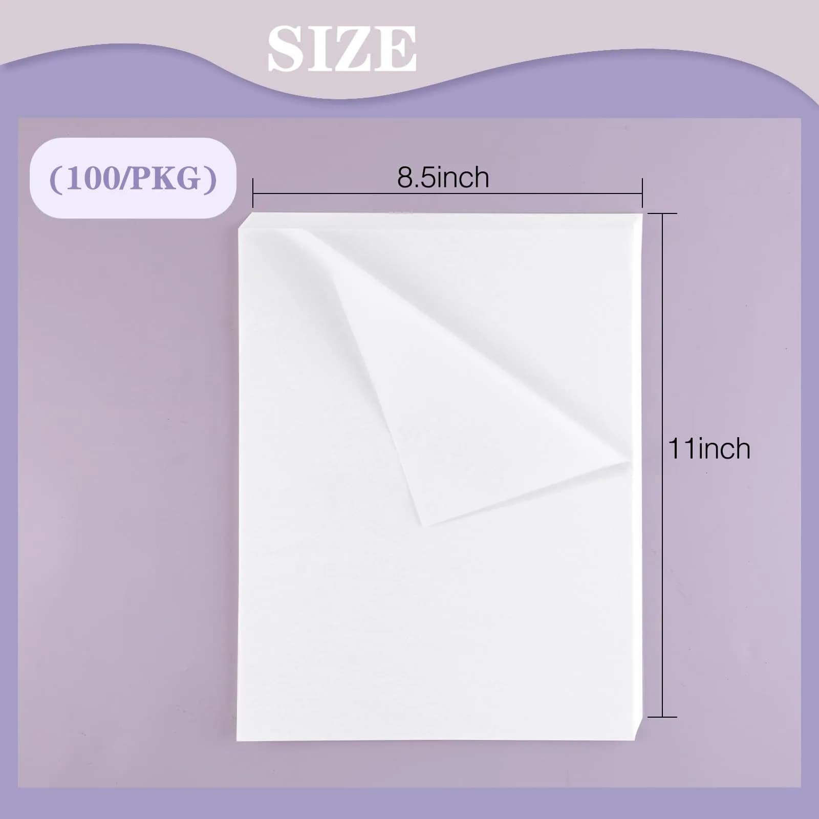 Lineco Buffered Acid-Free Interleaving Tissue 8.5"x11" (21.6cm x 28.2cm) | Archival Paper Extends Life of Pictures, Photographs, Artwork and Textiles - view 3