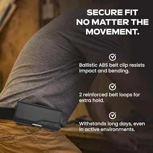 Stronden Leather Holster for iPhone 16 Plus, 15 Pro Max, 15 Plus, 14 Pro Max, 14 Plus, 13 Pro Max, 12 Pro Max, 11 Pro Max | Magnetic Closure, Card Slot thumbnail 6