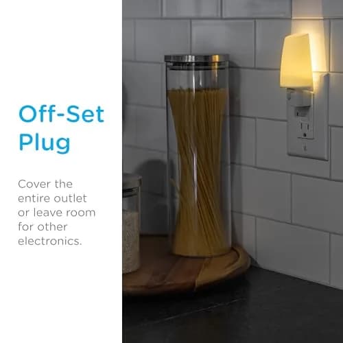 Lights By Night LED Night Light, Plug-in Manual On/Off Warm White, 1 Pack thumbnail 4