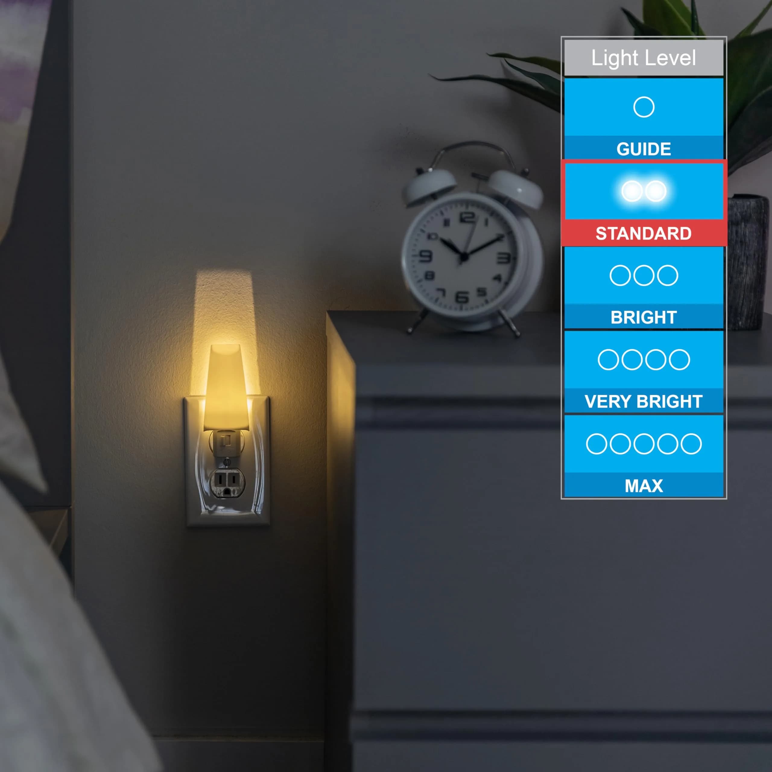 Lights By Night LED Night Light, Plug-in Manual On/Off Warm White, 1 Pack - view 5