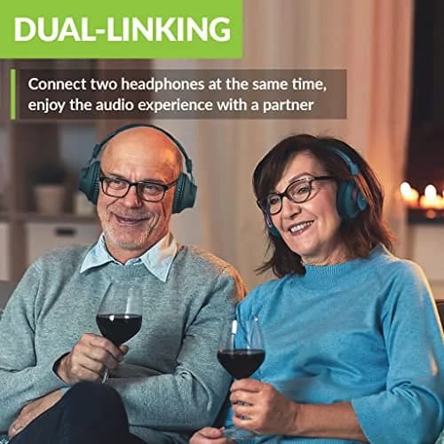 Avantree Audikast 3 Bluetooth TV Transmitter for 2 Headphones | 100ft Range, aptX-Adaptive, Optical & AUX Input thumbnail 2