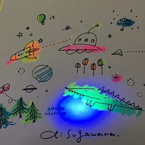 KOKUYO Highlighter Crayons 5 Colors (Red, Orange, Yellow, Yellow-Green, Blue) | Fluorescent Neon Art Supplies thumbnail 6