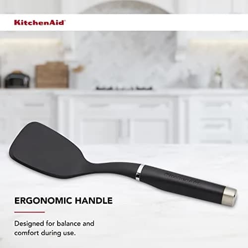 KitchenAid Gourmet Nylon Short Turner | Heat Resistant to 450°F/232°C | Control & Durability thumbnail 4