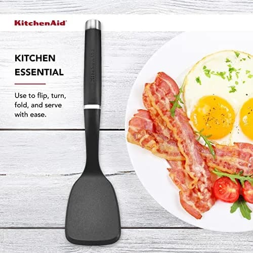 KitchenAid Gourmet Nylon Short Turner | Heat Resistant to 450°F/232°C | Control & Durability thumbnail 5