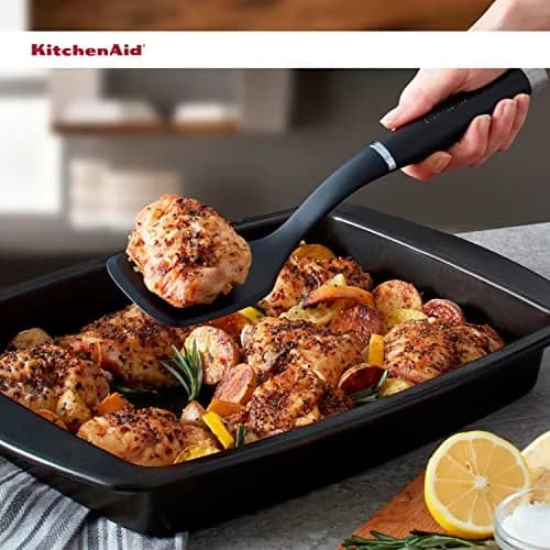 KitchenAid Gourmet Nylon Short Turner | Heat Resistant to 450°F/232°C | Control & Durability thumbnail 6