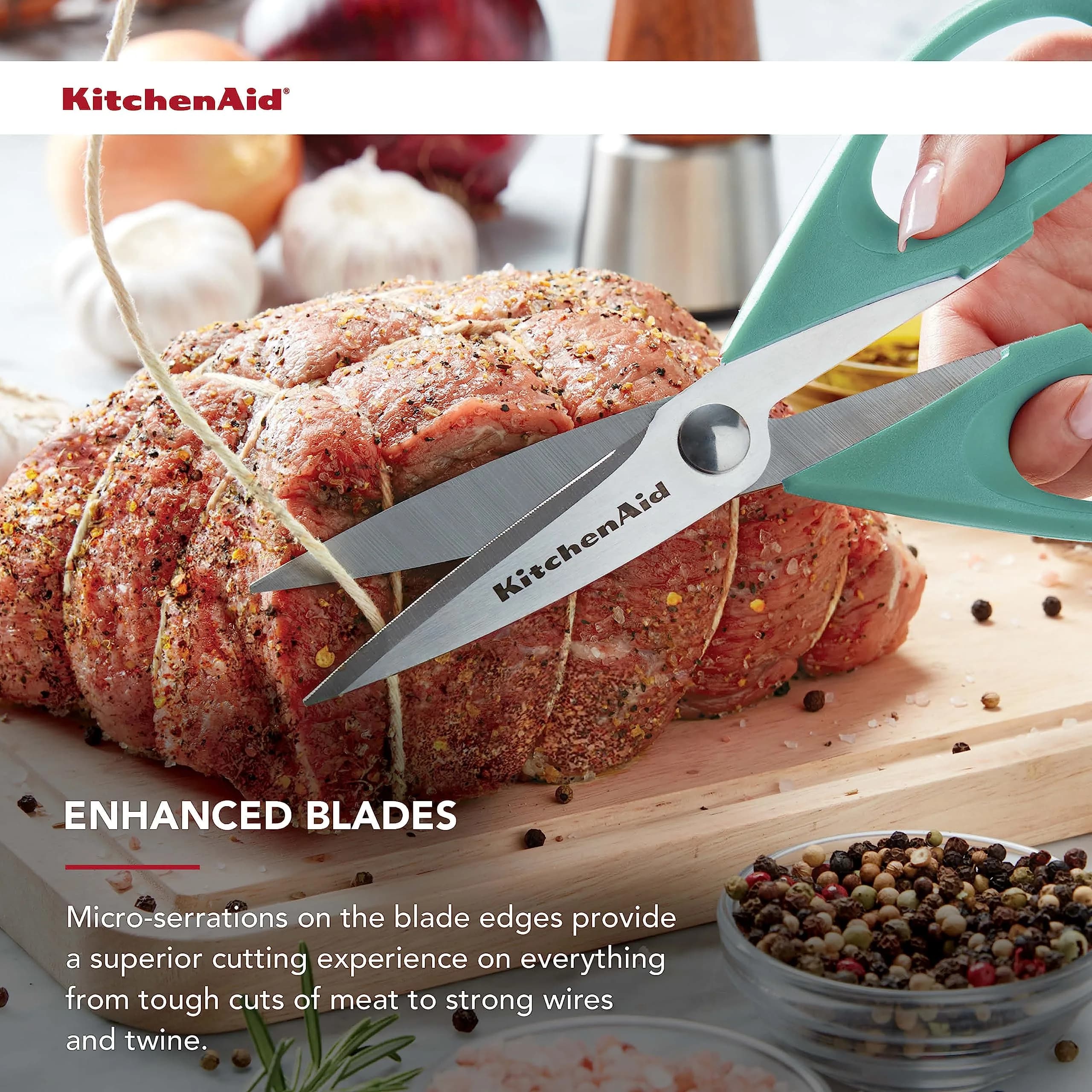 KitchenAid Aqua Sky Multipurpose Shear Set, 1 Pack - Versatile Kitchen & Household Scissors - view 4