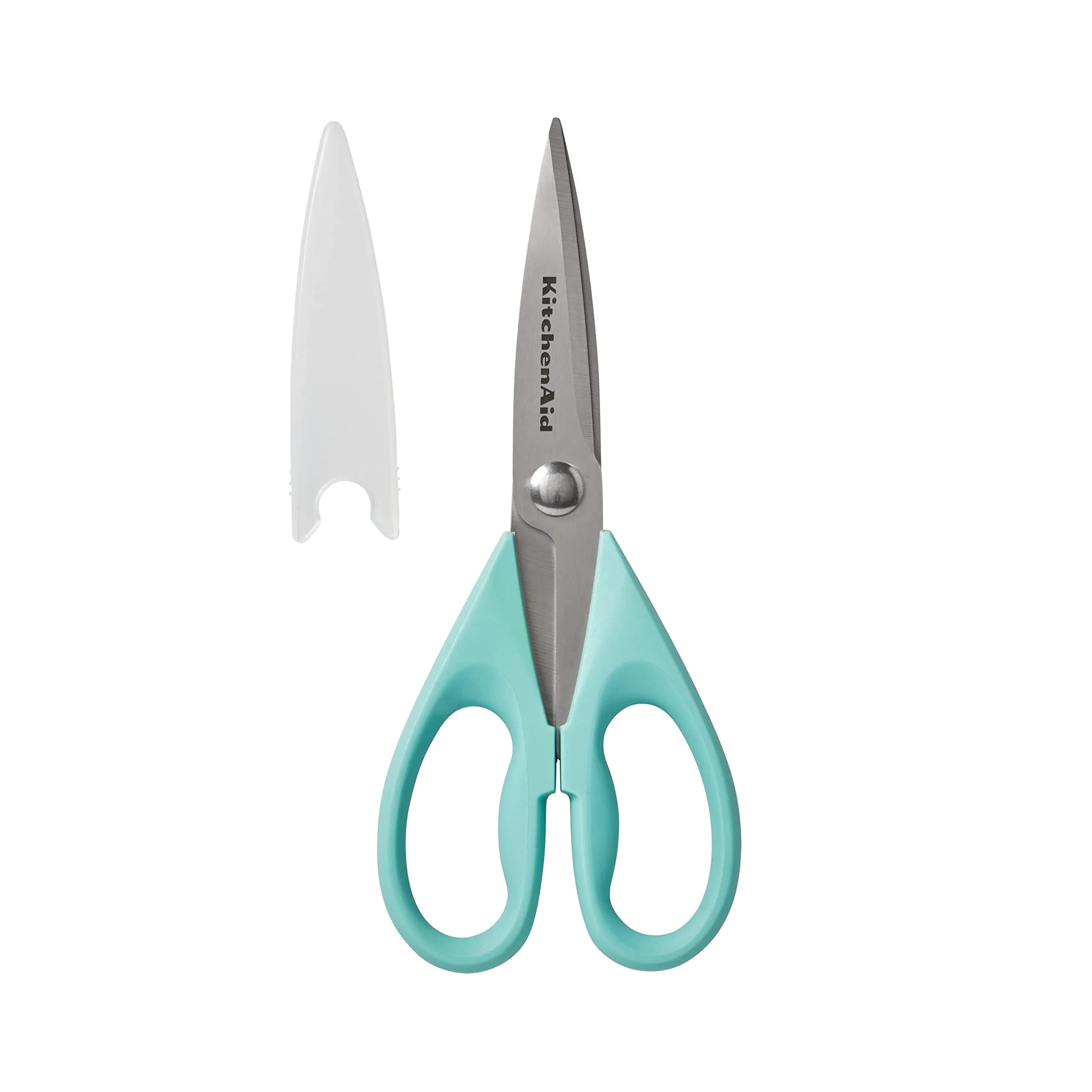 KitchenAid Multipurpose Shear Set with Nutcracker & Bottle Opener, 2-Piece, 31.8 cm (12.63 inches) | Versatile Kitchen & Household Scissors — Aqua Sky