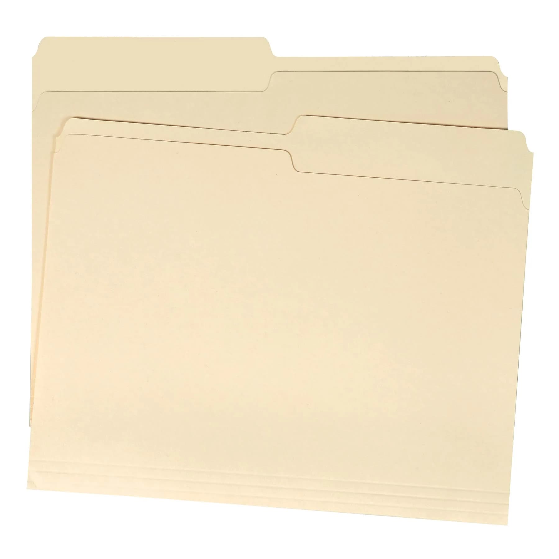 Amazon Basics Letter Size 1/2 Tab File Folders - Left & Right Tab Positions, 36-Pack - view 2