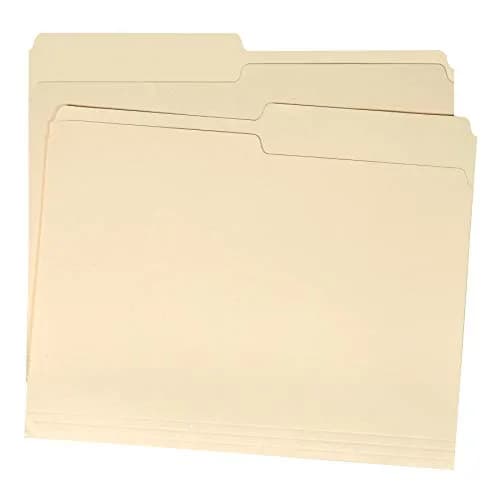 Amazon Basics Manila File Folders Letter Size 1/2 Tab 36-Pack | Professional Organization for Office and School thumbnail 2