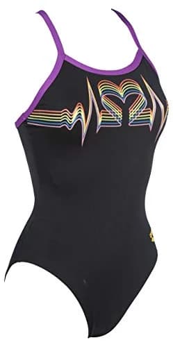 ARENA Pride Light Drop Back MaxLife One Piece Swimsuit, Black, 22 | MaxComfort & Chlorine Resistance for Competitive Swimmers thumbnail 4