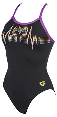 ARENA Pride Light Drop Back MaxLife One Piece Swimsuit, Black, 22 | MaxComfort & Chlorine Resistance for Competitive Swimmers thumbnail 3