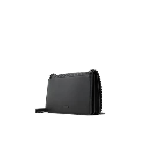 ALDO Women's Medium Greenwald Quilted Crossbody Bag Black | 30cm (11.7") x 19cm (7.4") thumbnail 4