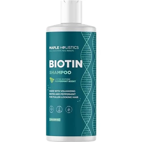 Maple Holistics Biotin Shampoo for Thinning Hair 8 Fl Oz | Invigorating Peppermint & Natural Oils for Hair Growth thumbnail 8