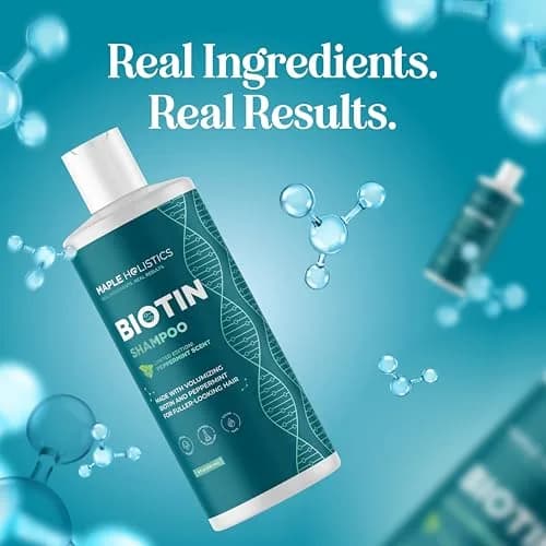 Maple Holistics Biotin Shampoo for Thinning Hair 8 Fl Oz | Invigorating Peppermint & Natural Oils for Hair Growth thumbnail 9