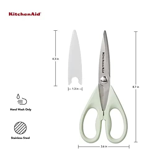 KitchenAid Pistachio Multipurpose Shear Set - 1 Pack, 12.63 Inch Stainless Steel Kitchen Scissors thumbnail 2