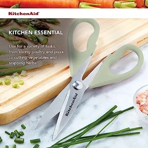 KitchenAid Pistachio Multipurpose Shear Set - 1 Pack, 12.63 Inch Stainless Steel Kitchen Scissors thumbnail 3
