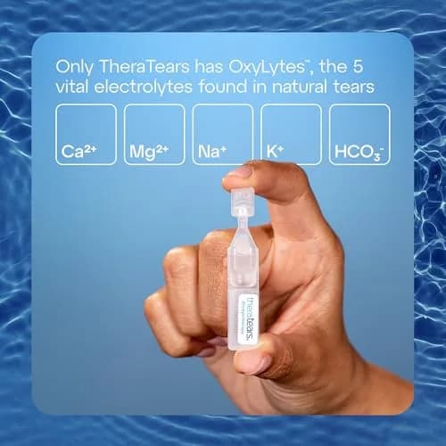 TheraTears Liquid Gel Nighttime Eye Drops 30 Ct | Preservative-Free, Soothing Overnight Relief for Sensitive Eyes thumbnail 3