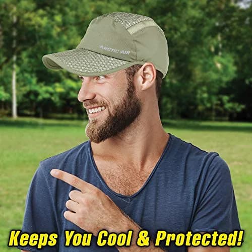 Arctic Air Evaporative Cooling Hat with UV Protection, Beige, 1 Unit | Stay Cool & Protected On The Go thumbnail 5