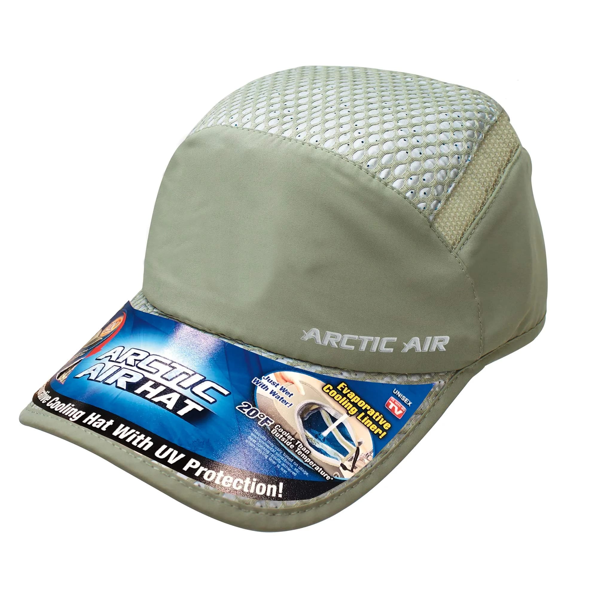 Arctic Air Beige Sports Cap: Adjustable One Size with UV Reflective & Hydro-Chill Cooling - view 2