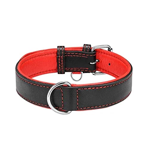 Riparo Adjustable Leather Dog Collar - Heavy Duty Wide Collar for Large Dogs (XL: 1.75" Wide for 21”-25” Neck) thumbnail 6