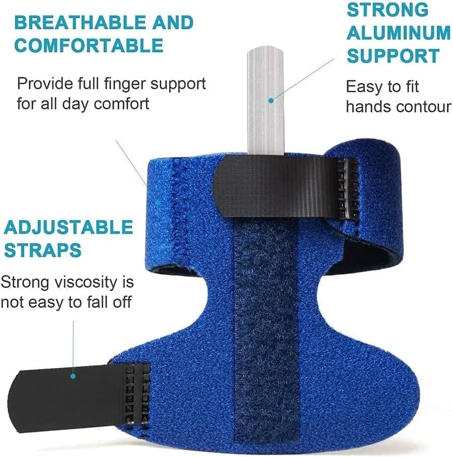 Sumifun Finger Splint Brace for Left/Right Hand, Arthritis Pain Relief, Trigger Finger Immobilizer with 2 Gel Sleeves (Palm Size 6.2-9 inches) thumbnail 6
