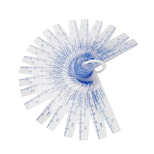 Rannb Plastic Feeler Gauge 0.05mm-3mm 21 Leaf | Metric Gap Measuring Tool thumbnail 8