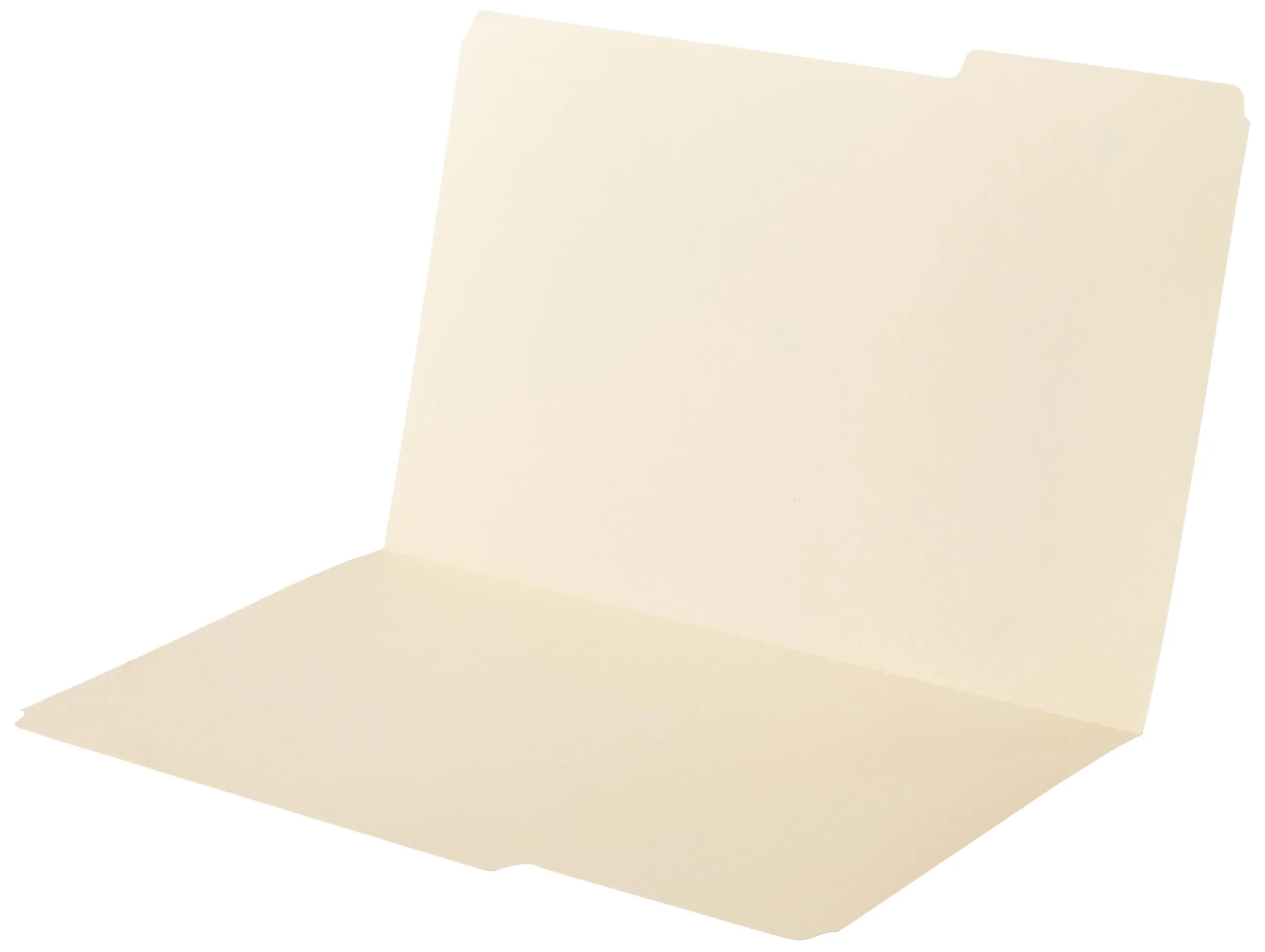 Amazon Basics Sturdy Manila File Folders, 1/3 Tabs, Legal Size, 100-Pack | Acid-Free Paper for Long-Term Storage - view 4