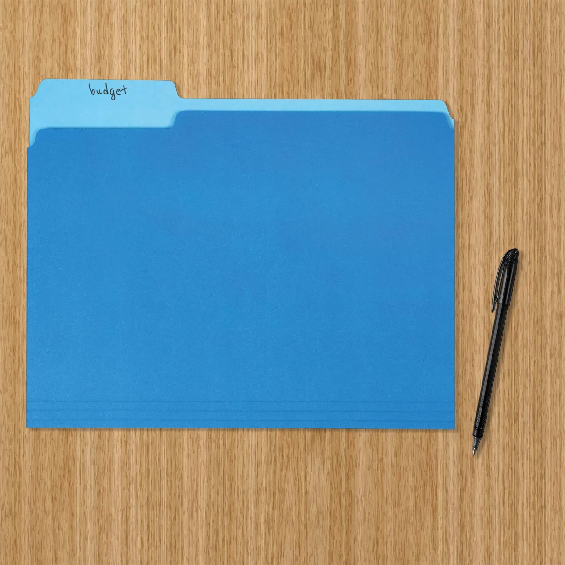 Amazon Basics Blue File Folders 36-Pack | Letter Size, 1/3 Cut Tabs for Organization - view 5