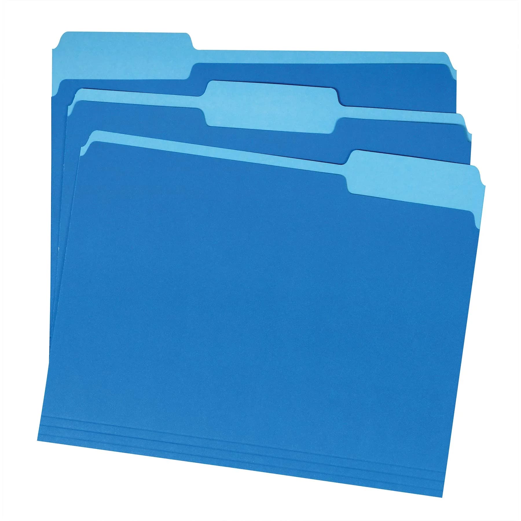 Amazon Basics Blue File Folders 36-Pack | Letter Size, 1/3 Cut Tabs for Organization - view 2